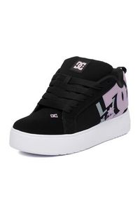 DC Shoes Sneakersy EO-COURT GRAFFIK PLATFORM DC02422003 Czarny. Kolor: czarny. Materiał: nubuk, skóra. Obcas: na platformie #8