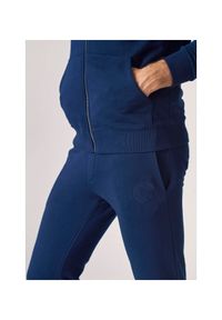 Ochnik - Spodnie męskie. Kolor: niebieski. Materiał: bawełna