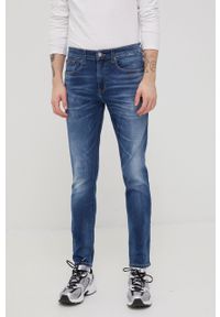 Tommy Jeans jeansy AUSTIN BF1251 męskie. Kolor: niebieski