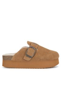 Badura Klapki TS6207-02 Brązowy. Kolor: brązowy. Materiał: skóra, zamsz #1