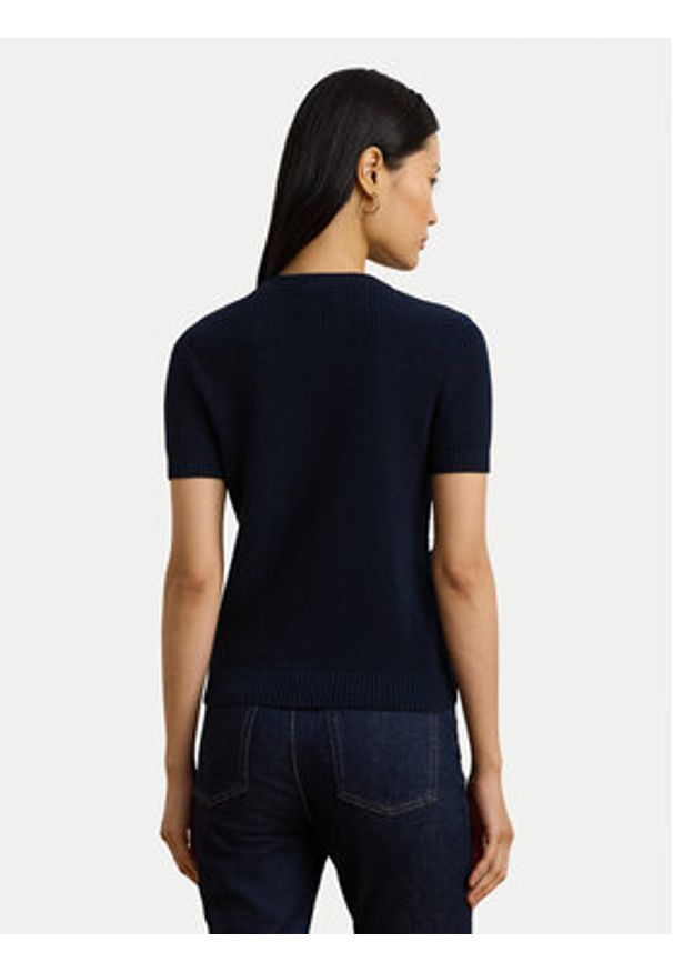 Lauren Ralph Lauren - LAUREN RALPH LAUREN Sweter 200957474001 Granatowy Regular Fit. Kolor: niebieski. Materiał: bawełna