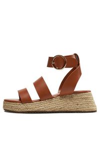 ONLY Shoes Espadryle Onlminerva-1 15320197 Brązowy. Kolor: brązowy. Materiał: skóra