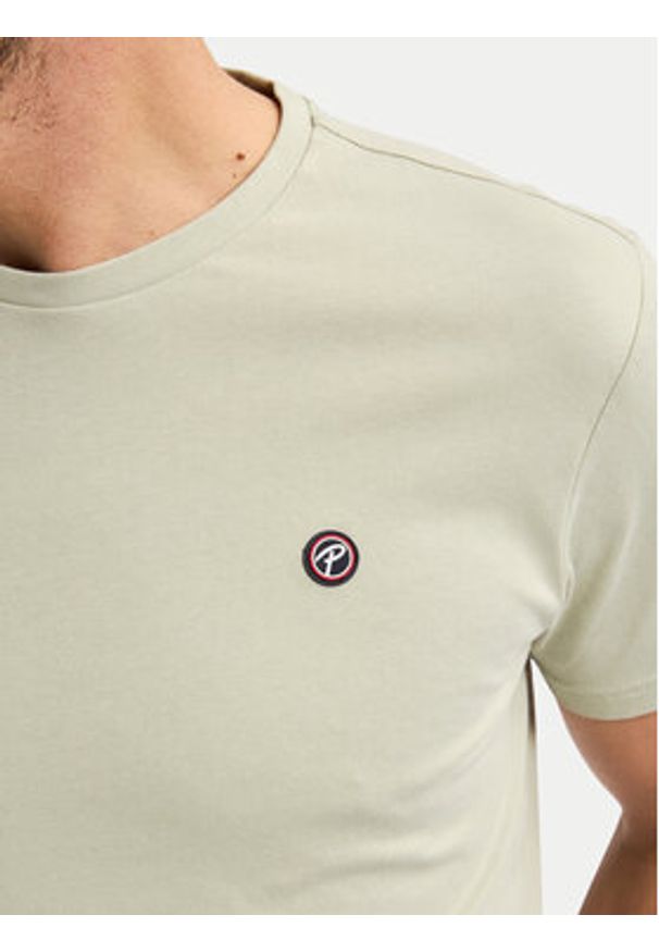 Petrol Industries T-Shirt M-ROS-TSR002 Zielony Regular Fit. Kolor: zielony. Materiał: bawełna