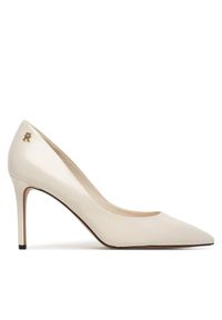 TOMMY HILFIGER - Tommy Hilfiger Szpilki Essential Pointed Pump FW0FW09362 Écru. Materiał: skóra. Obcas: na szpilce #1