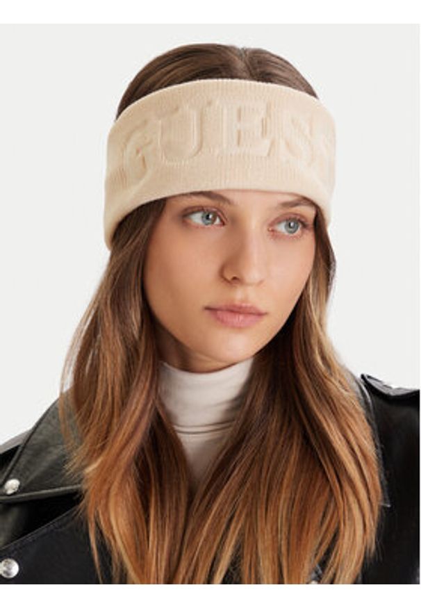 Guess Opaska materiałowa V5BZ06 Z3362 Beżowy. Kolor: beżowy. Materiał: akryl