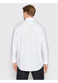 Karl Lagerfeld - KARL LAGERFELD Koszula 605911 521600 Biały Regular Fit. Typ kołnierza: dekolt w karo. Kolor: biały. Materiał: bawełna #4
