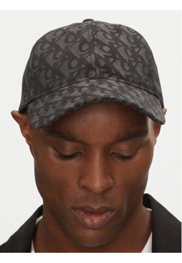 Calvin Klein Czapka z daszkiem Logo Jacquard LV04G5066G Czarny. Kolor: czarny. Materiał: poliester, materiał