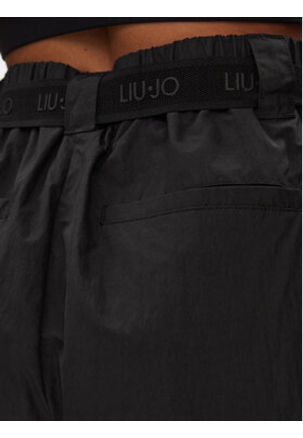 Liu Jo Sport Spodnie dresowe TA4198 T3767 Czarny Regular Fit. Kolor: czarny. Materiał: syntetyk