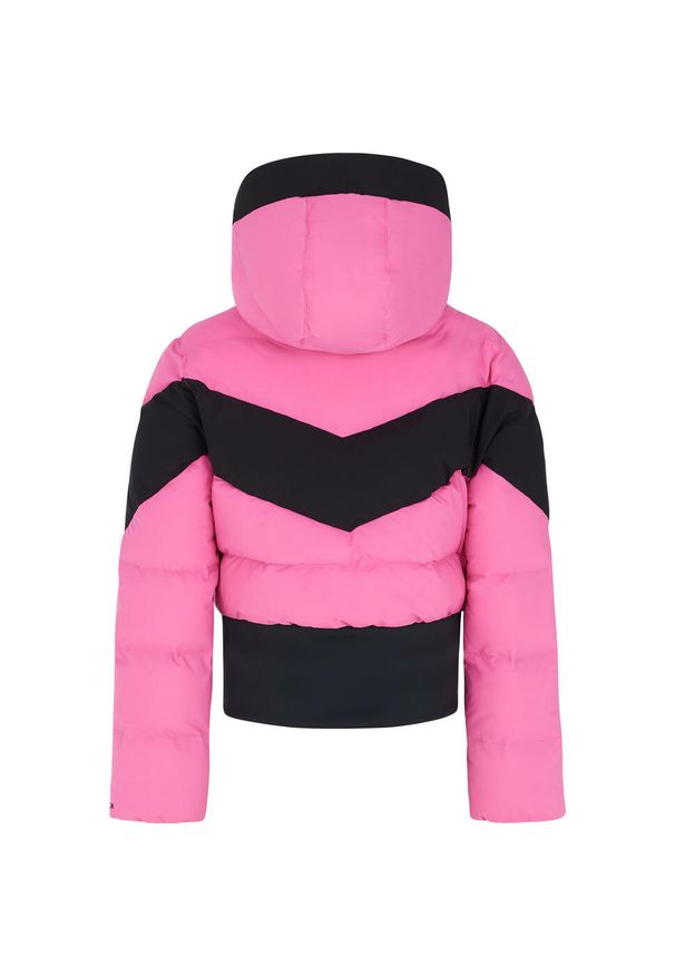 Protest - Kurtka narciarska/snowboardowa z kapturem zapinana na zamek Junior PROTEST. Typ kołnierza: kaptur. Kolor: czerwony, różowy, wielokolorowy. Sezon: zima. Sport: snowboard, narciarstwo