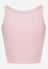 Renee - Różowy Top na Ramiączkach Basic Prążkowany Zitira. Okazja: na co dzień. Kolor: różowy. Materiał: prążkowany. Długość rękawa: na ramiączkach. Styl: casual #8