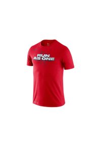 Koszulka sportowa męska Nike Rockets Drifit. Kolor: czerwony. Materiał: poliester, bawełna. Długość rękawa: krótki rękaw. Długość: krótkie. Sport: fitness #2