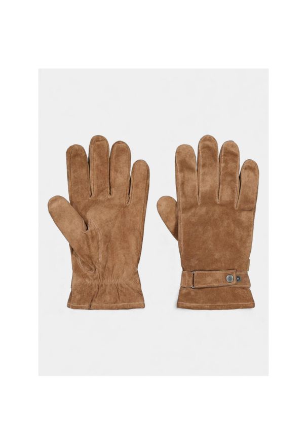 Rękawiczki męskie Barts Vilmari. Kolor: brązowy. Materiał: skóra. Sezon: zima. Sport: turystyka piesza