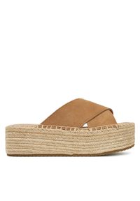 Espadryle DeeZee. Kolor: brązowy