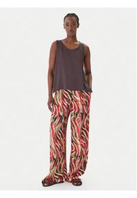 LOLA CASADEMUNT Spodnie materiałowe MS2614027 Kolorowy Wide Leg. Materiał: wiskoza. Wzór: kolorowy #4