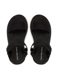 Calvin Klein Jeans Sandały Sandal Velcro Webbing Mg YW0YW01693 Czarny. Kolor: czarny. Materiał: materiał #5