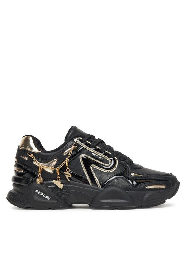 Replay - REPLAY Sneakersy GWS9N .000.C0013L Czarny. Kolor: czarny. Materiał: skóra