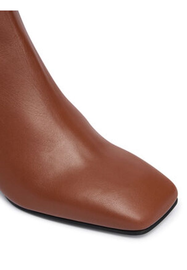 Pollini Botki SA21045G0NTC0217 Brązowy. Kolor: brązowy. Materiał: skóra