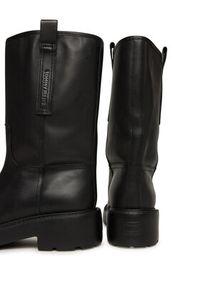 Tommy Jeans Botki Tjw Leather Mid Tubular Boot EN0EN02834 Czarny. Kolor: czarny. Materiał: skóra #5