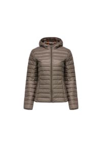 Jott - Damska kurtka puchowa JOTT Cloe. Kolor: beżowy, wielokolorowy, brązowy. Materiał: puch. Sezon: zima. Sport: narciarstwo #1