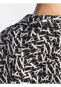Calvin Klein Swimwear Koszula Resort KM0KM00854 Czarny Regular Fit. Kolor: czarny. Materiał: wiskoza #3
