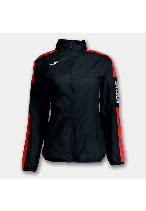 Joma Rainjacket Championschip Iv Damska kurtka wiatroodporna Czarny/Czerwony XL. Kolor: wielokolorowy, czarny, czerwony