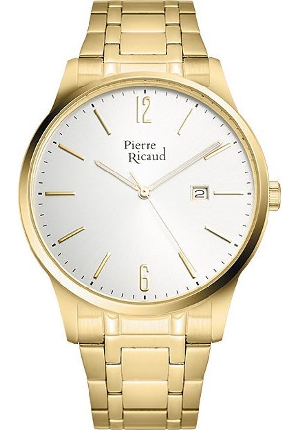 Zegarek Pierre Ricaud Zegarek męski Pierre Ricaud P97241.1153Q złoty. Kolor: złoty