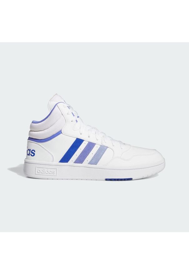 Adidas - Hoops 3.0 Mid Classic Vintage Shoes. Kolor: niebieski, biały, wielokolorowy