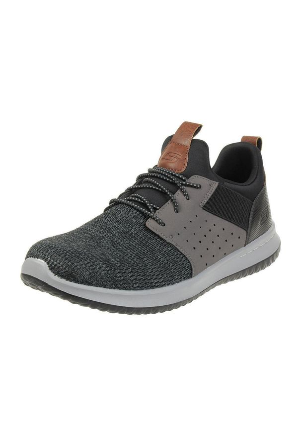 skechers - Buty do chodzenia męskie Skechers Sneaker Delson Camben. Zapięcie: sznurówki. Kolor: czarny. Materiał: syntetyk, tkanina, materiał. Szerokość cholewki: normalna. Model: Skechers Sport. Sport: turystyka piesza