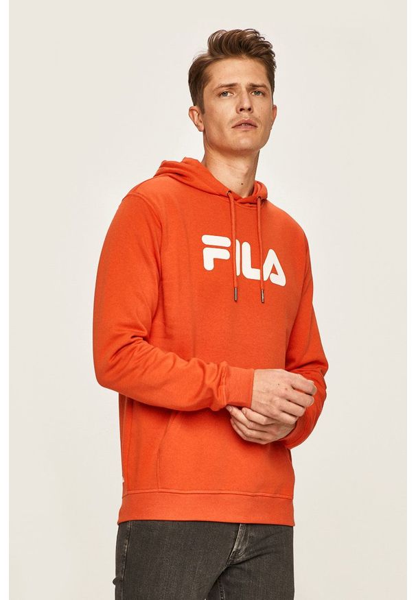 Fila - FILA - Bluza 681090. Okazja: na co dzień. Kolor: pomarańczowy. Materiał: materiał. Styl: casual