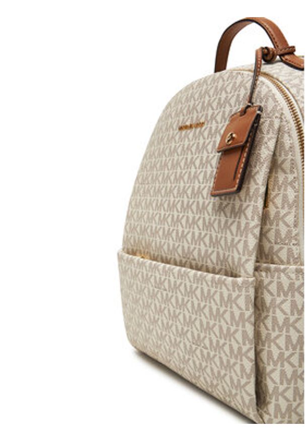 MICHAEL Michael Kors Plecak Sable 30T5G3XB2B Beżowy. Kolor: beżowy. Materiał: skóra