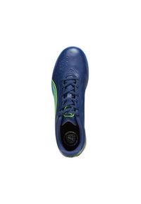 Buty piłkarskie męskie Puma King Match Tt M. Zapięcie: sznurówki. Kolor: niebieski, zielony, wielokolorowy. Materiał: syntetyk, materiał. Szerokość cholewki: normalna. Sport: piłka nożna