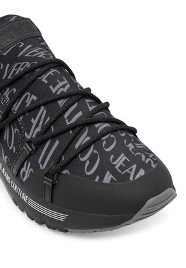 Versace Jeans Couture Sneakersy 79YA3SA6 ZSD06 U23 Czarny. Kolor: czarny. Materiał: skóra