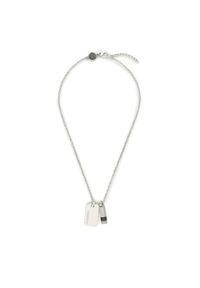 Diesel Naszyjnik Brave Armor Double Pendant DX1156040 Srebrny. Materiał: srebrne. Kolor: srebrny #1