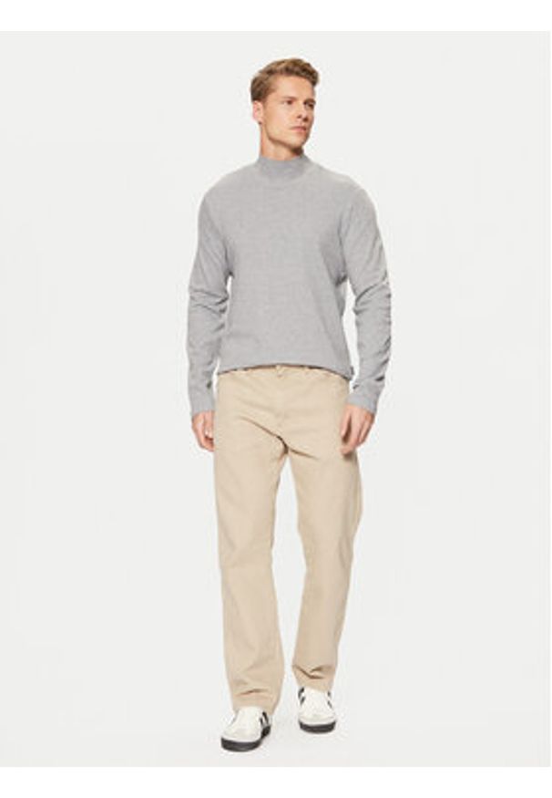 Blend Golf 20717343 Szary Regular Fit. Typ kołnierza: golf. Kolor: szary. Materiał: bawełna