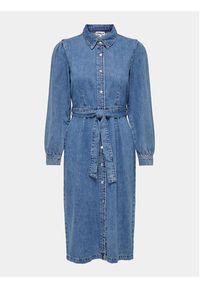 only - ONLY Sukienka jeansowa 15284906 Niebieski Regular Fit. Kolor: niebieski. Materiał: bawełna #3