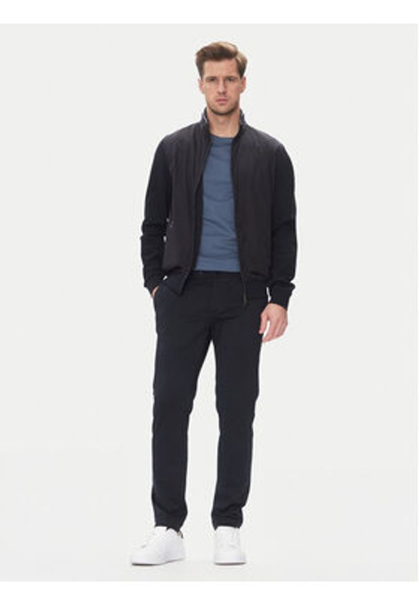 Bugatti Bluza 8750 75172C Granatowy Regular Fit. Kolor: niebieski. Materiał: bawełna