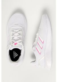 Adidas - adidas Buty kolor biały. Nosek buta: okrągły. Zapięcie: sznurówki. Kolor: biały. Materiał: guma #3