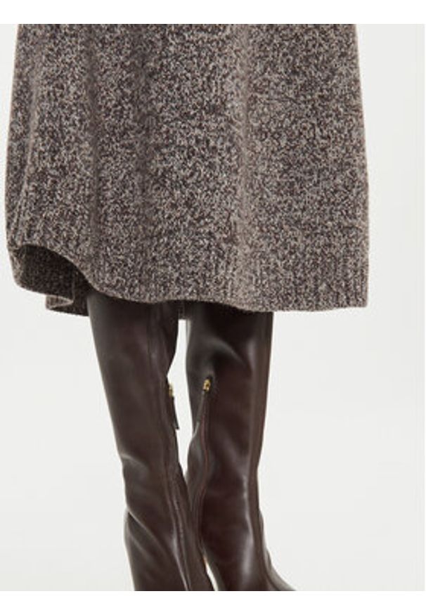 Weekend Max Mara Spódnica trapezowa Piega 2425306012 Brązowy Regular Fit. Kolor: brązowy. Materiał: wełna