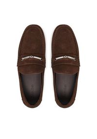 Calvin Klein Mokasyny Driver W/ Ny Bit Sue HM0HM01759 Brązowy. Kolor: brązowy. Materiał: zamsz, skóra