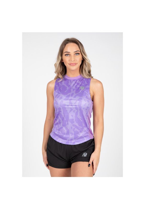 GORILLA WEAR - Raleigh Top bez rękawów ilac. Kolor: fioletowy. Długość rękawa: bez rękawów. Sport: fitness