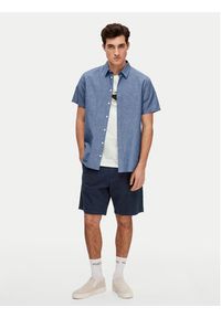 Selected Homme Koszula New Linen 16079053 Niebieski Regular Fit. Kolor: niebieski. Materiał: bawełna #4