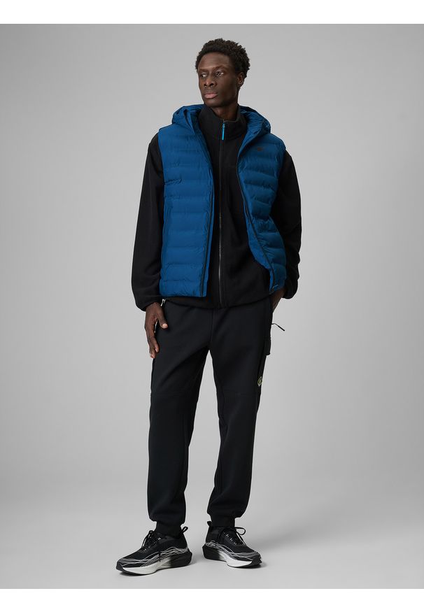 4f - 4F Bezrękawnik z wypełnieniem syntetycznym męski - granatowy M. Kolor: niebieski. Materiał: syntetyk. Długość rękawa: bez rękawów