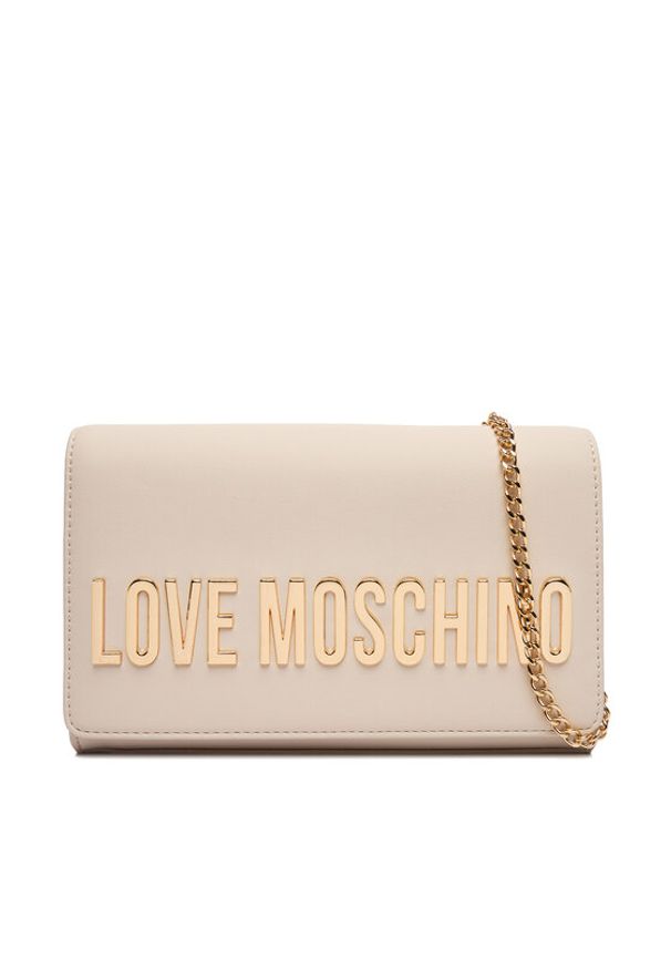 Love Moschino - LOVE MOSCHINO Torebka JC4103PP0NKD0110 Écru. Materiał: skórzane