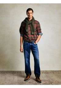 Big-Star - Jeansy męskie granatowe Brandon 763. Okazja: na co dzień. Kolor: niebieski. Styl: casual, klasyczny #4