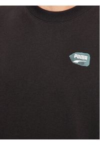 Puma T-Shirt Downtown Graphic 621269 Czarny Regular Fit. Kolor: czarny. Materiał: bawełna