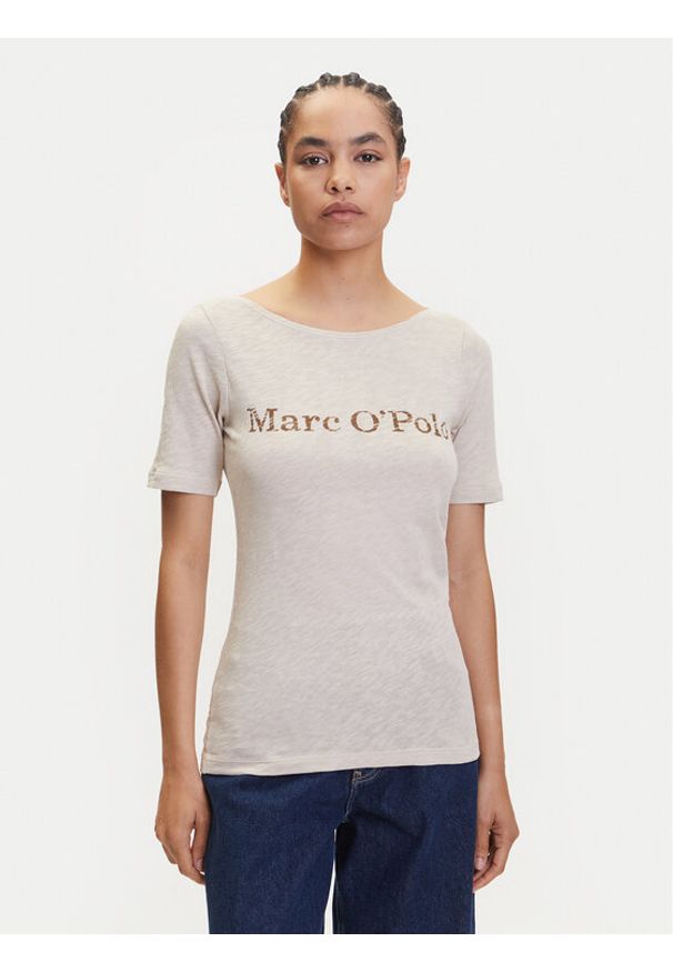Marc O'Polo T-Shirt 504 2261 51231 Beżowy Regular Fit. Typ kołnierza: polo. Kolor: beżowy. Materiał: bawełna