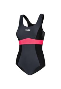 Aqua Speed - Strój jednoczęściowy pływacki damski SYLWIA roz.40 kol.137. Kolor: czarny, wielokolorowy, szary, różowy