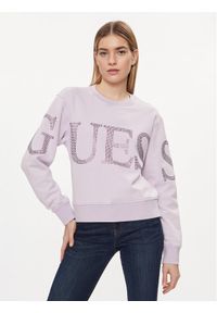 Guess Bluza Vintage Logo W4GQ10 KC8I0 Fioletowy Relaxed Fit. Kolor: fioletowy. Materiał: bawełna. Styl: vintage #1