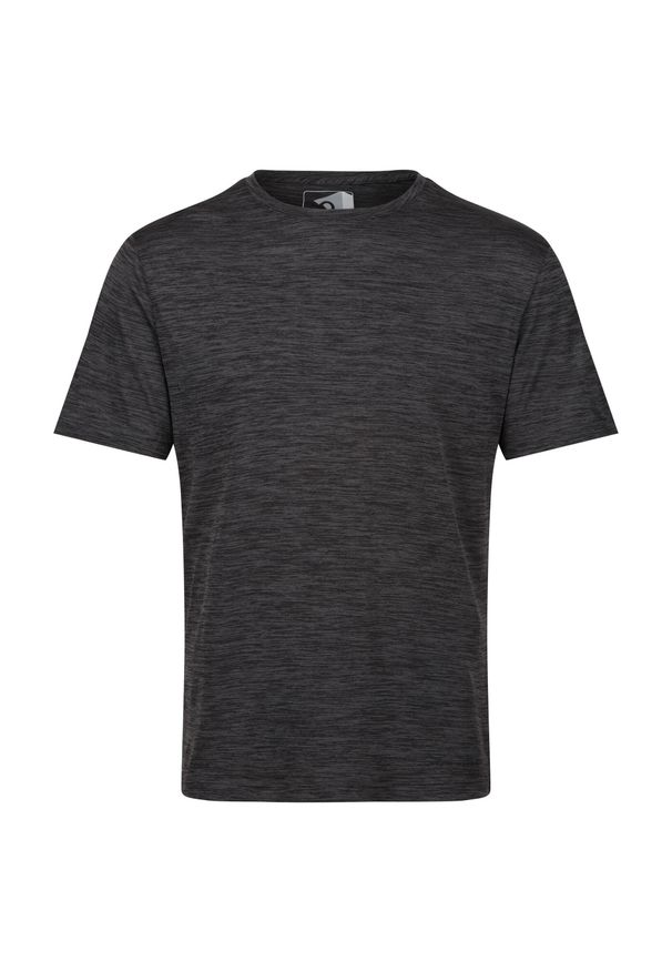 Regatta - T-Shirt Męski Fingal Edition. Kolor: wielokolorowy, szary, fioletowy. Sport: turystyka piesza