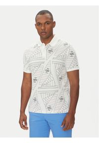 TOMMY HILFIGER - Tommy Hilfiger Polo Sailing MW0MW39309 Écru Regular Fit. Typ kołnierza: polo. Materiał: bawełna